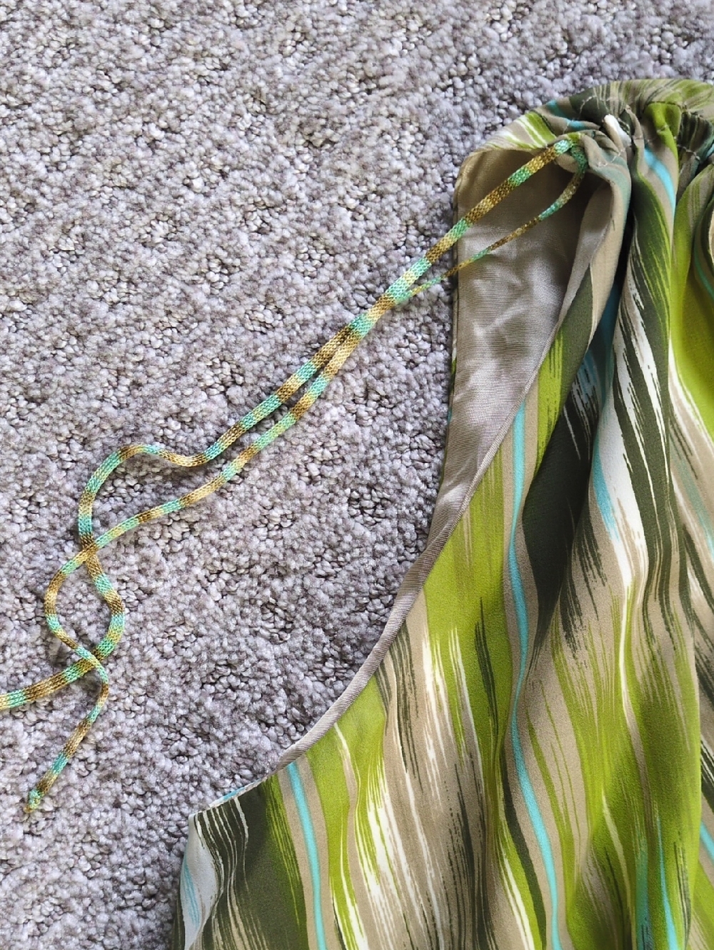 STUNNING Missoni Green Brushstroke Ruched Strap Floaty Midi Dress, Size 48 (16) - Picture 8 of 9